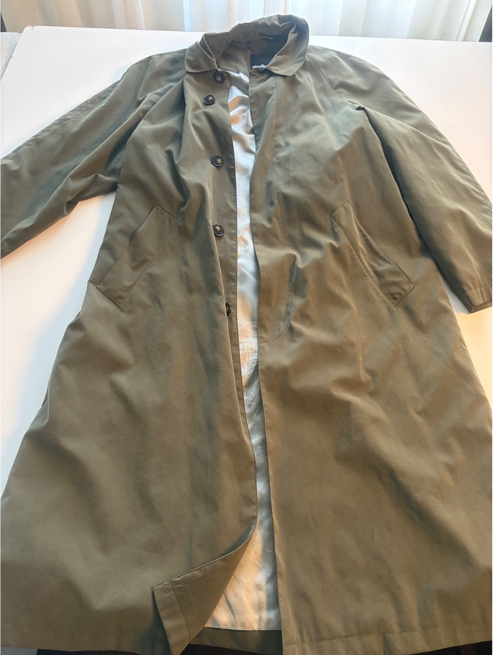 Strellson Men's Classic Khaki Trench Coat